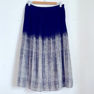 Ecote snake print micro pleated flared maxi dress sz 8